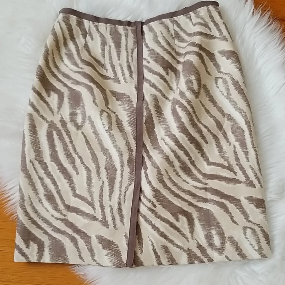 Ann Taylor LOFT Zebra Print Shift Skirt